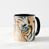 Mug Bengale Tigre Aquarelle Art de l'encre (Devant droit)