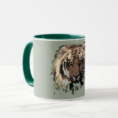 Mug Bengale tigre design mignon idées cadeau café tass (Devant gauche)