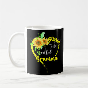 Mug Béni D'Être Appelé Grammie Tournesol Grammie Mot