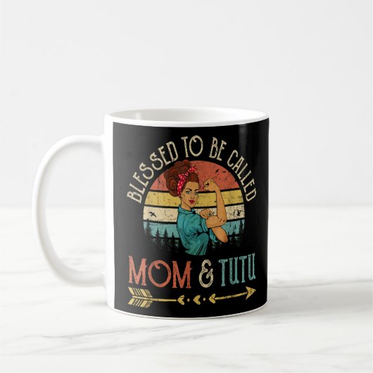 Mug Béni D'Être Appelé Maman & Tutu Femmes Rosie Retro (Gauche)