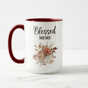 Mug Béni Mimi   Psaume 127:3   Floral d'automne
