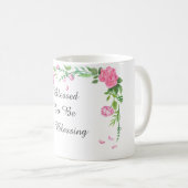 Mug Béni pour être une bénédiction (Devant droit)