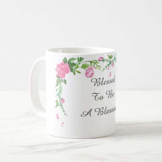 Mug Béni pour être une bénédiction (Devant gauche)