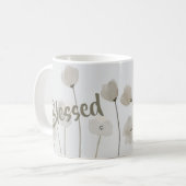 Mug Béni Religieux Inspirationnel Moderne Floral (Devant gauche)