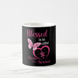 Mug Bénie d'être appelée survivante du cancer du sein