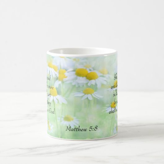 Mug Bénis soient les purs dans le coeur - Matthieu 5:8 (Centre)