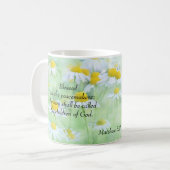 Mug Bénis sont les Peacemakers - Matthieu 5:9 (Devant gauche)