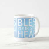 Mug Bénissez votre coeur stupide (la tasse) (Devant droit)