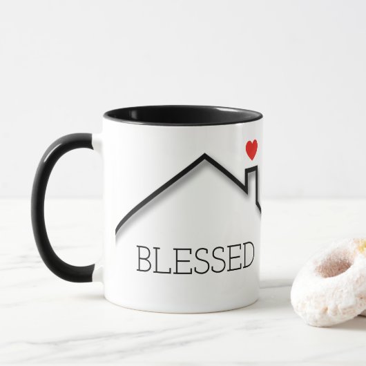 Mug Bénissez-vous cette maison (Avec donut)