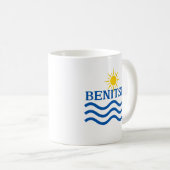 Mug BENITSES Corfou Grèce, Vagues de Soleil (Devant droit)