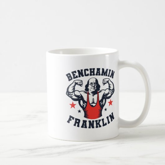 Mug Benjamin Benchamin Franklin Banc Presse Bodybuildi (Droite)