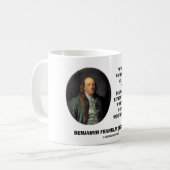 Mug Benjamin Franklin ne pas être oublié lisant (Devant gauche)