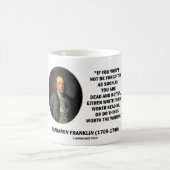 Mug Benjamin Franklin ne pas être oublié lisant (Centre)