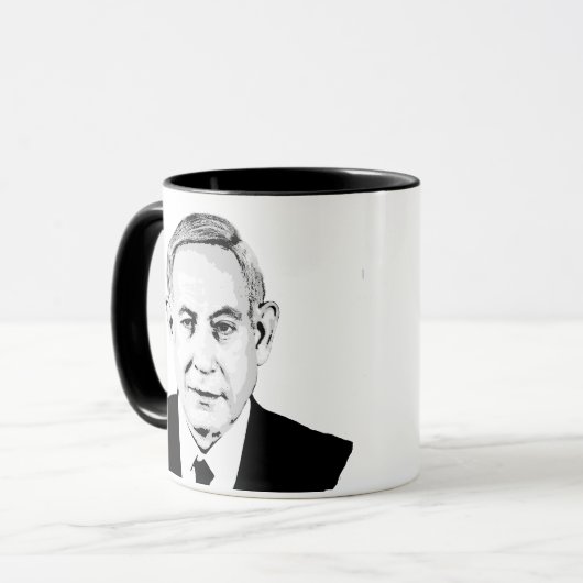 Mug Benjamin Netanyahu (Devant gauche)