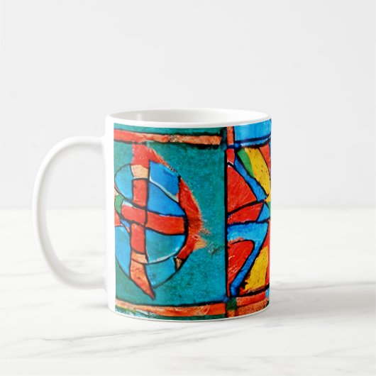 Mug Berbères Amazigh motifs, signes et symboles abstra (Gauche)