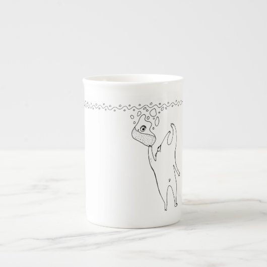 Mug bereiken porselein kop (Voorkant)