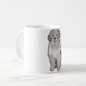 Mug Bergamasco Sheepdog art (Devant gauche)