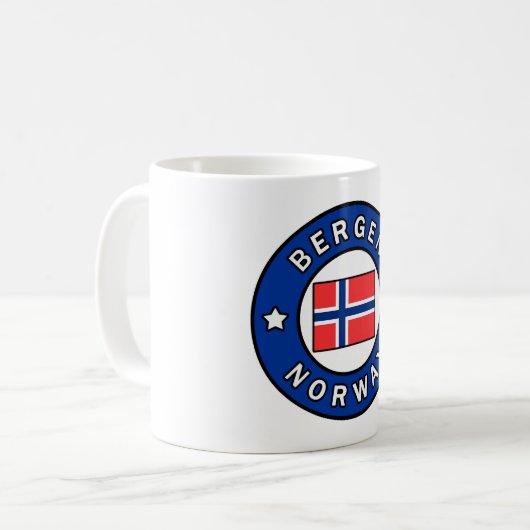 Mug Bergen Norvège (Devant gauche)