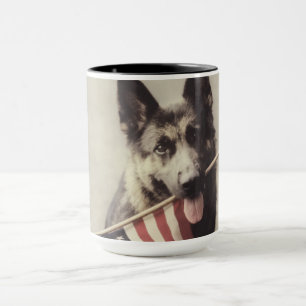 Mug Berger allemand avec drapeau américain