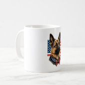 Mug Berger allemand avec drapeau américain (Devant gauche)