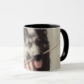 Mug Berger Allemand Avec Drapeau Américain (Devant droit)