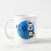 Mug Berger allemand blanc - logo bleu (Gauche)