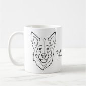 Mug Berger Allemand, Construit pour Protéger, Né pour (Gauche)