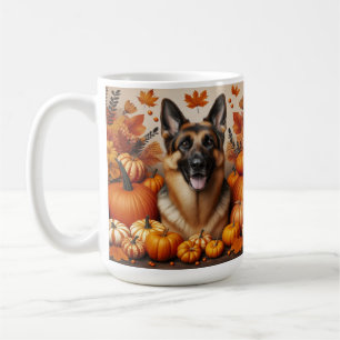 Mug Berger Allemand dans un cadre automnal
