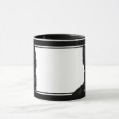 Mug Berger Allemand Noir Et Blanc Nom Personnalisé (Centre)