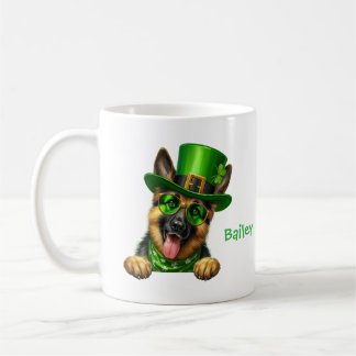 Mug Berger allemand personnalisé St. Patty's Day