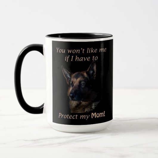 Mug berger allemand protéger ma mère (Gauche)