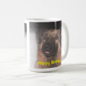 Mug berger allemand Stick langue de l'Anniversaire (Devant droit)