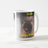 Mug berger allemand Stick langue de l'Anniversaire (Devant droit)