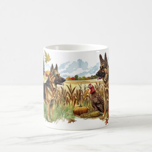 Mug Berger allemand Thanksgiving Harvest Turquie (Centre)