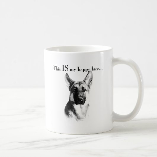 Mug Berger allemand visage heureux (Droite)