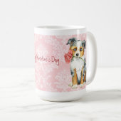 Mug Berger américain de rose de Valentine mini (Devant droit)