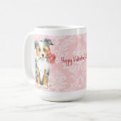 Mug Berger américain de rose de Valentine mini (Devant gauche)