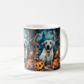 Mug Berger Anatolien D'Halloween Avec Peur Citrouille (Devant droit)