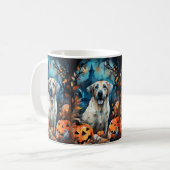 Mug Berger Anatolien D'Halloween Avec Peur Citrouille (Devant gauche)