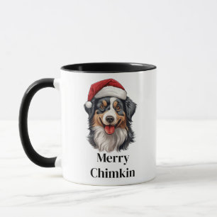 Mug Berger Australien Chapeau de Père Noël Noël Chien