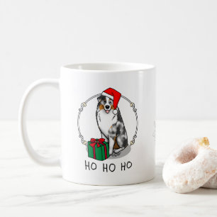 Mug Berger australien de Noël (bleu merle tan/w 1)