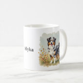 Mug Berger Australien Merle Queue Longue (Devant droit)