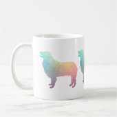Mug Berger australien Pastel de silhouette géométrique (Gauche)