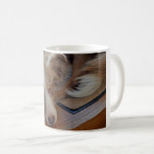 Mug berger australien rouge merle dormir (Devant droit)