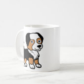 Mug Berger Australien Tri Noir Dessin Animé Avec Queue (Devant gauche)