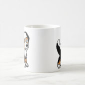 Mug Berger Australien Tri Noir Dessin Animé Avec Queue (Centre)