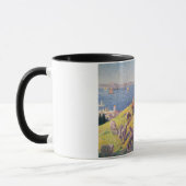 Mug Berger avec son mouton regardant la mer (Gauche)
