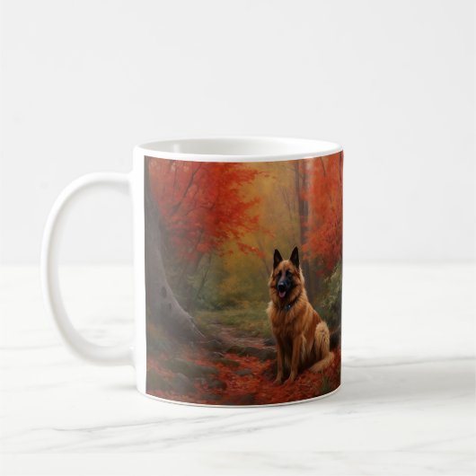 Mug Berger belge en automne Leaves automne Inspire (Gauche)