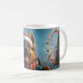 Mug Berger belge Roller Dessous de verre Noël (Devant droit)
