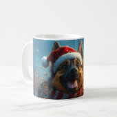 Mug Berger belge Roller Dessous de verre Noël (Devant gauche)